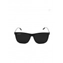 Polarised and UV Protected Lens Unisex Black Medium Rectangle Sunglasses