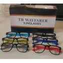 Black TR - Wayfarer Demo Sunglasses Color Sides