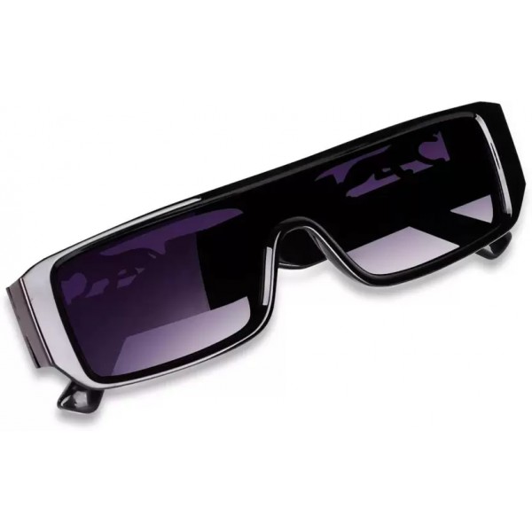 UV Protection Wayfarer, Rectangular Sunglasses (Free Size)  (For Men & Women, Black)