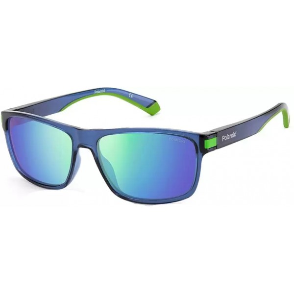 Polarized Rectangular, Sports Sunglasses (58)  (For Men & Women, Blue)