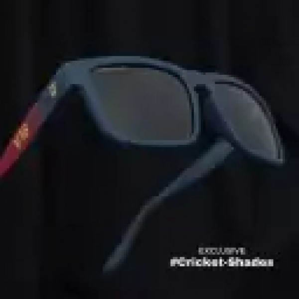 Polarized, UV Protection Rectangular Sunglasses (55)  (For Men & Women, Black)