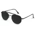 Polarized Round Sunglasses (58)  (For Men & Women, Black)