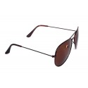 Polarized Brown Aviator Sun Glasses