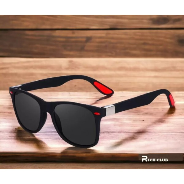 Polarized Wayfarer Sunglasses (52)  (For Boys & Girls, Black)