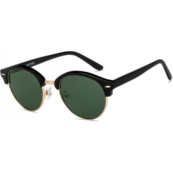 UV Protection Clubmaster Sunglasses (47)  (For Men & Women, Green)