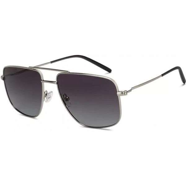 Polarized, UV Protection Rectangular Sunglasses (61)  (For Men, Blue)