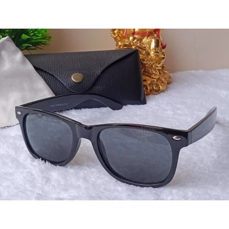 Black Men Square Wayfarer Sunglasses