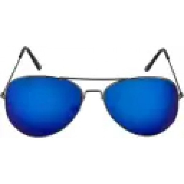 UV Protection, Mirrored Aviator Sunglasses (58)  (For Men & Women, Blue, Violet)