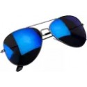 UV Protection, Mirrored Aviator Sunglasses (58)  (For Men & Women, Blue, Violet)