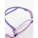 Boys Transparent & Purple Full Rim Oval Frames