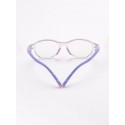 Boys Transparent & Purple Full Rim Oval Frames