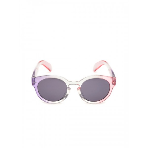 Girls Blue Lens & Purple Round Sunglasses