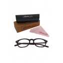 Unisex Black Solid Anti Glare Lens Full Rim Optical Round Frames