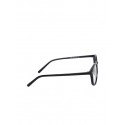 Unisex Black Solid Anti Glare Lens Full Rim Optical Round Frames