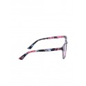 Unisex Black & Red Printed UV 400, AG030 Light Blocking Full Rim Optical Rectangle Frames