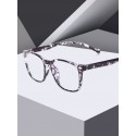 Unisex Black & Red Printed UV 400, AG030 Light Blocking Full Rim Optical Rectangle Frames