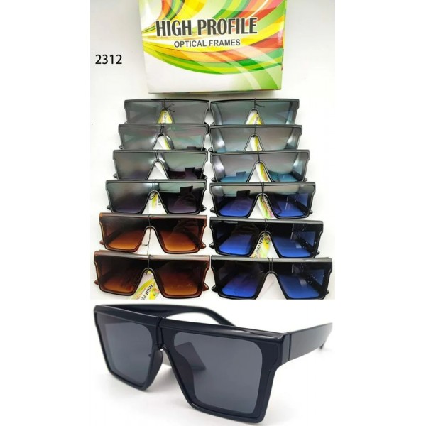 Black High Profile Acetate Optical Frame Sunglasses